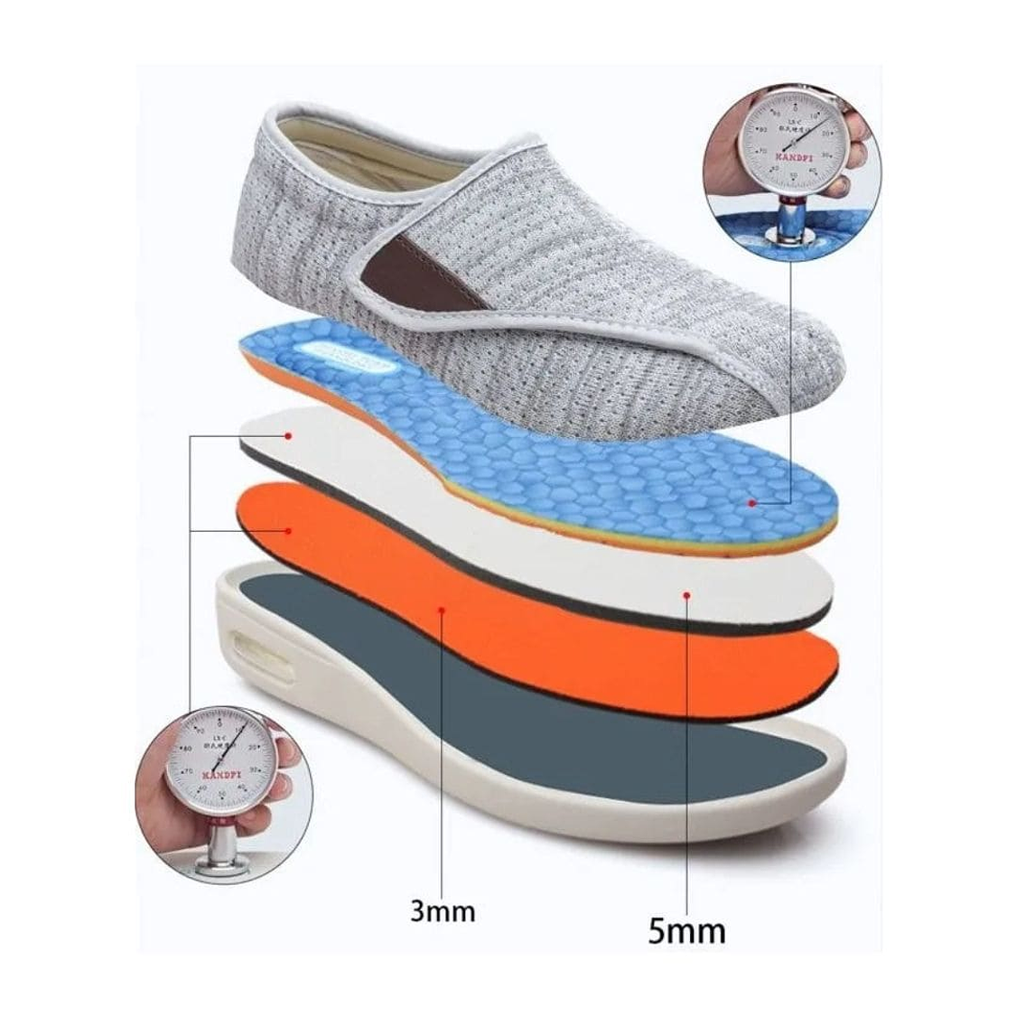 Zapatillas Para Mujeres Diabéticas - Modelo Sequoia 3