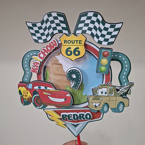 ARQUIVO DE CORTE TOPO DE BOLO CARROS 01