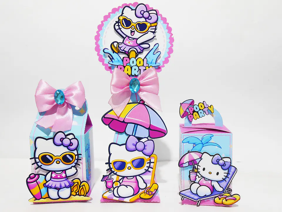 ARQUIVO DE CORTE HELLO KITTY  POOL PARTY 30 2
