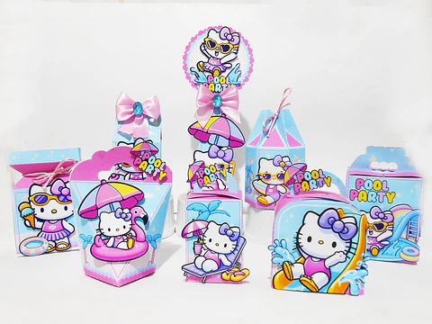 ARQUIVO DE CORTE HELLO KITTY  POOL PARTY 30