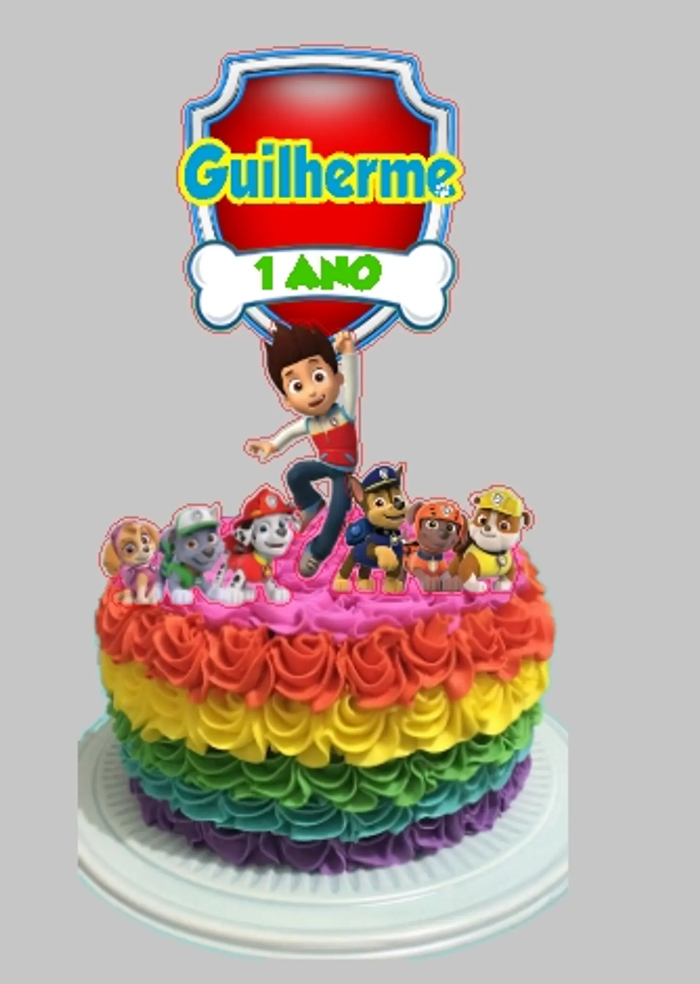 ARQUIVO DE CORTE TOPO DE BOLO PATRULHA CANINA 01 1
