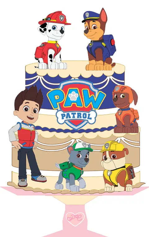 ARQUIVO DE CORTE TOPO DE BOLO PATRULHA CANINA 05