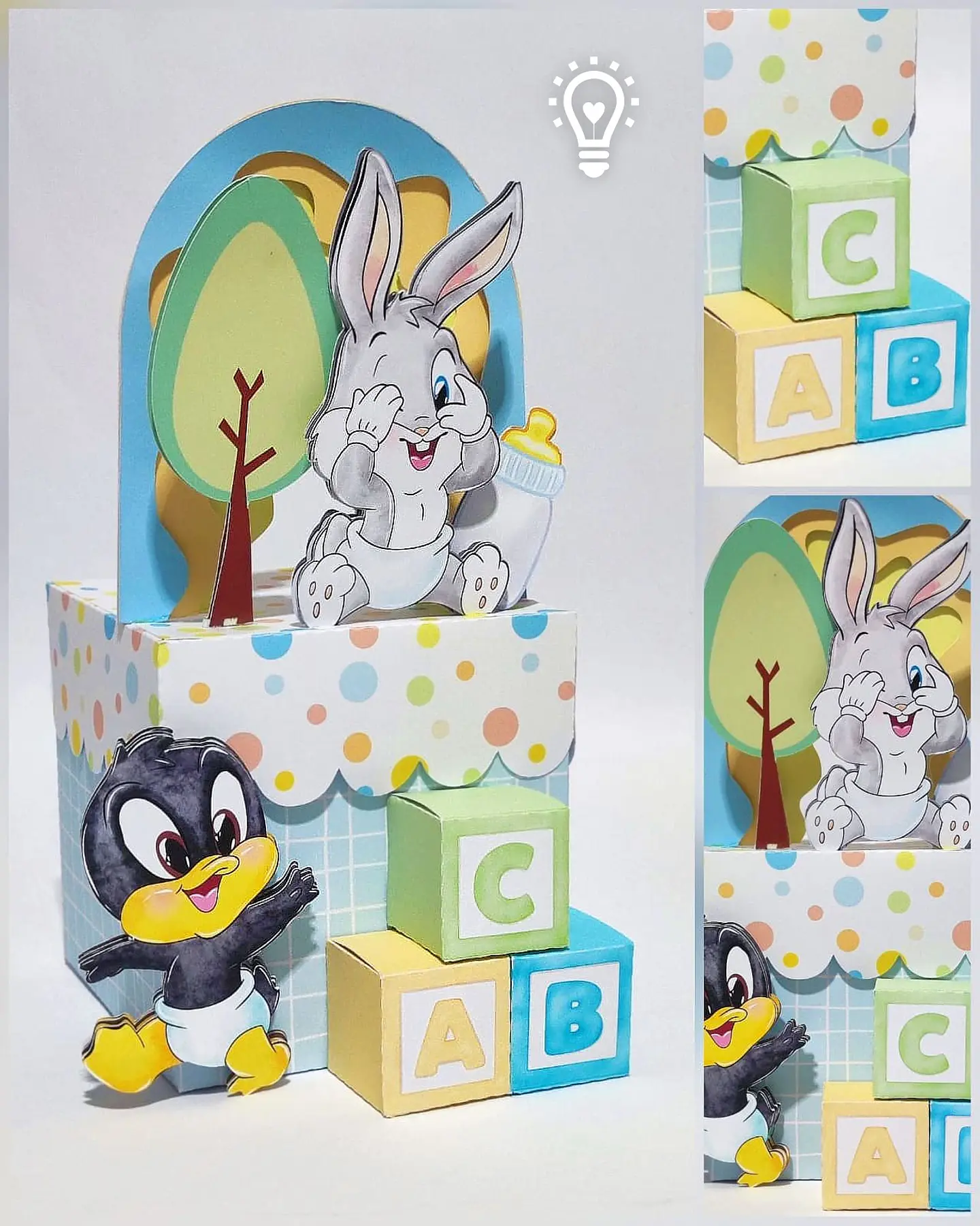ARQUIVO DE CORTE CENTRO DE MESA LOONEY TUNES BABY 01 1