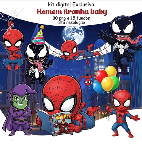 KIT DIGITAL HOMEM ARANHA 10