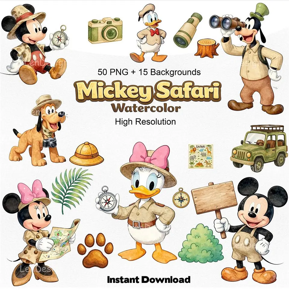 KIT DIGITAL MICKEY SAFARI 10 1
