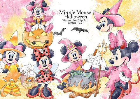 KIT DIGITAL MINNIE HALLOWEEN 01