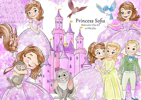 KIT DIGITAL PRINCESA SOFIA 01