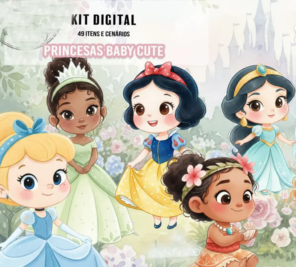 KIT DIGITAL PRINCESAS BABY 10 1