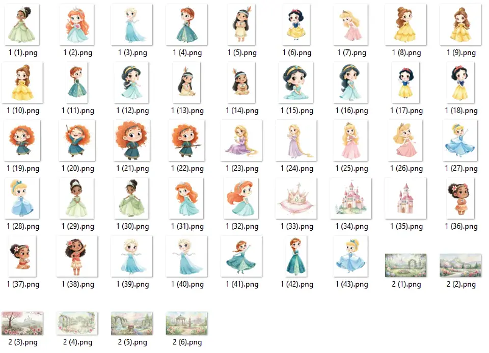 KIT DIGITAL PRINCESAS BABY 10 3