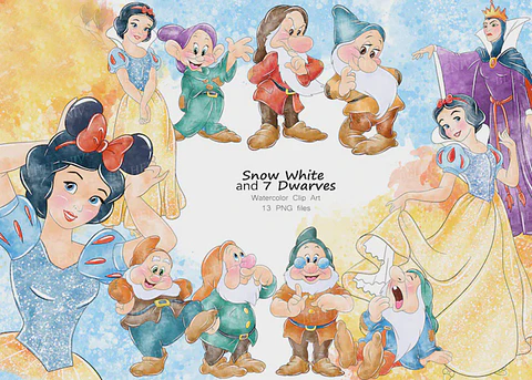 KIT DIGITAL BRANCA DE NEVE 10 