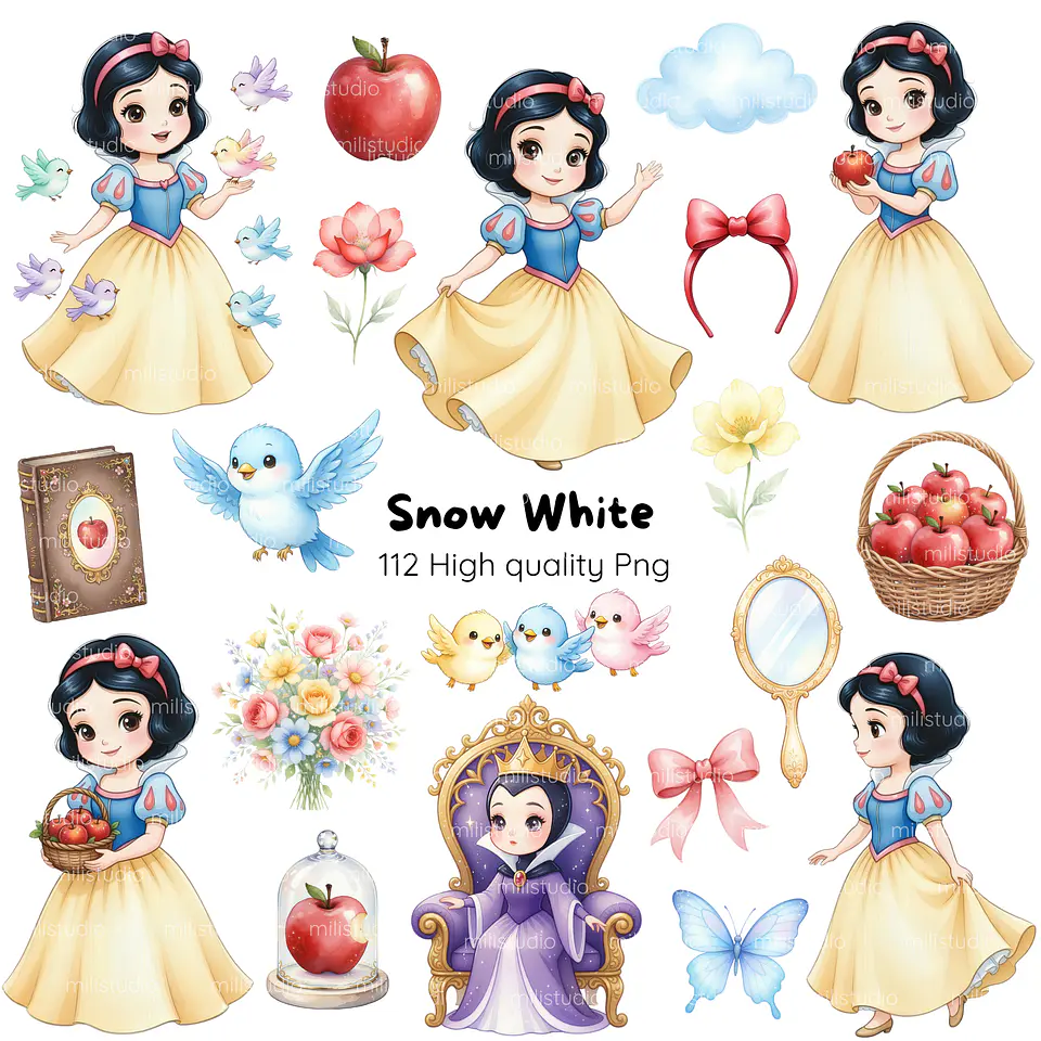KIT DIGITAL BRANCA DE NEVE 13 1