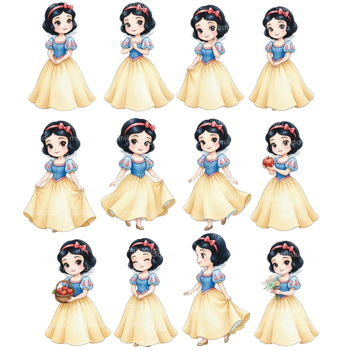 KIT DIGITAL BRANCA DE NEVE 13 2