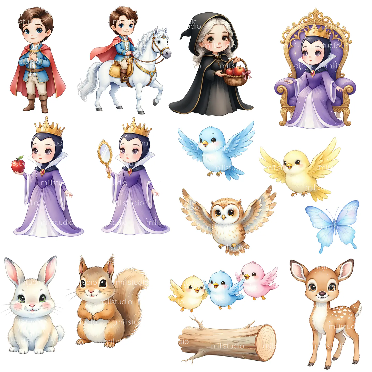 KIT DIGITAL BRANCA DE NEVE 13 4