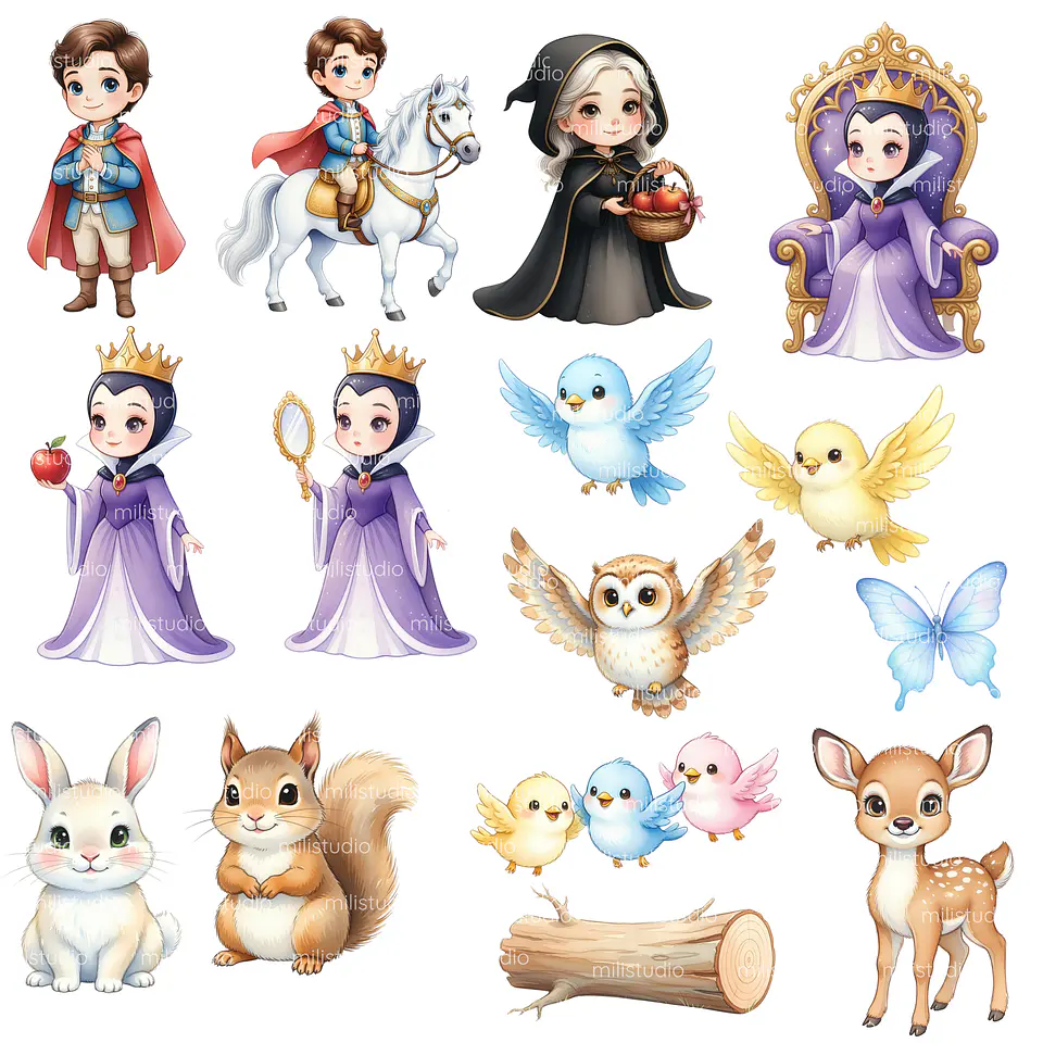 KIT DIGITAL BRANCA DE NEVE 13 4