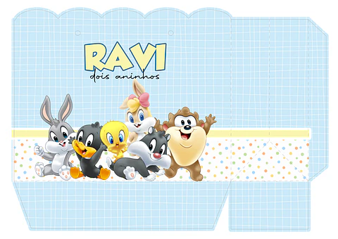 ARQUIVO DE CORTE SACOLINHA LOONEY TUNES BABY 01