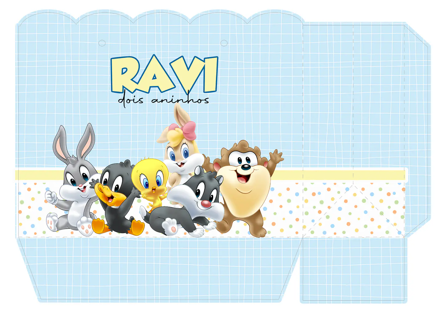 ARQUIVO DE CORTE SACOLINHA LOONEY TUNES BABY 01 1