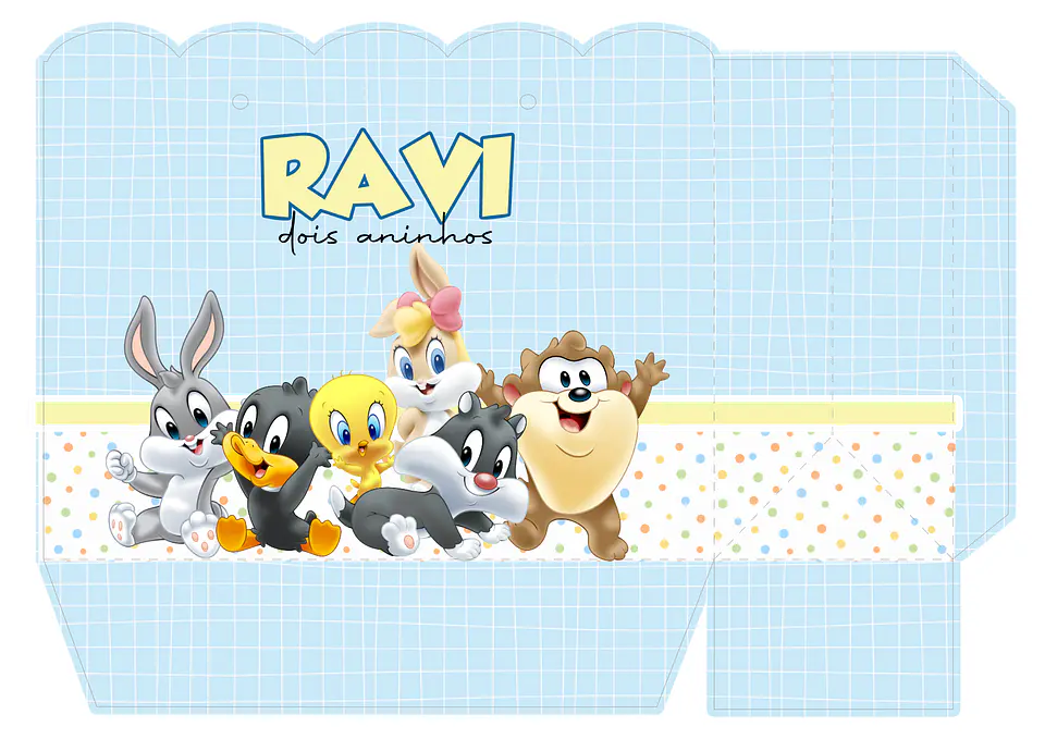 ARQUIVO DE CORTE SACOLINHA LOONEY TUNES BABY 01 1