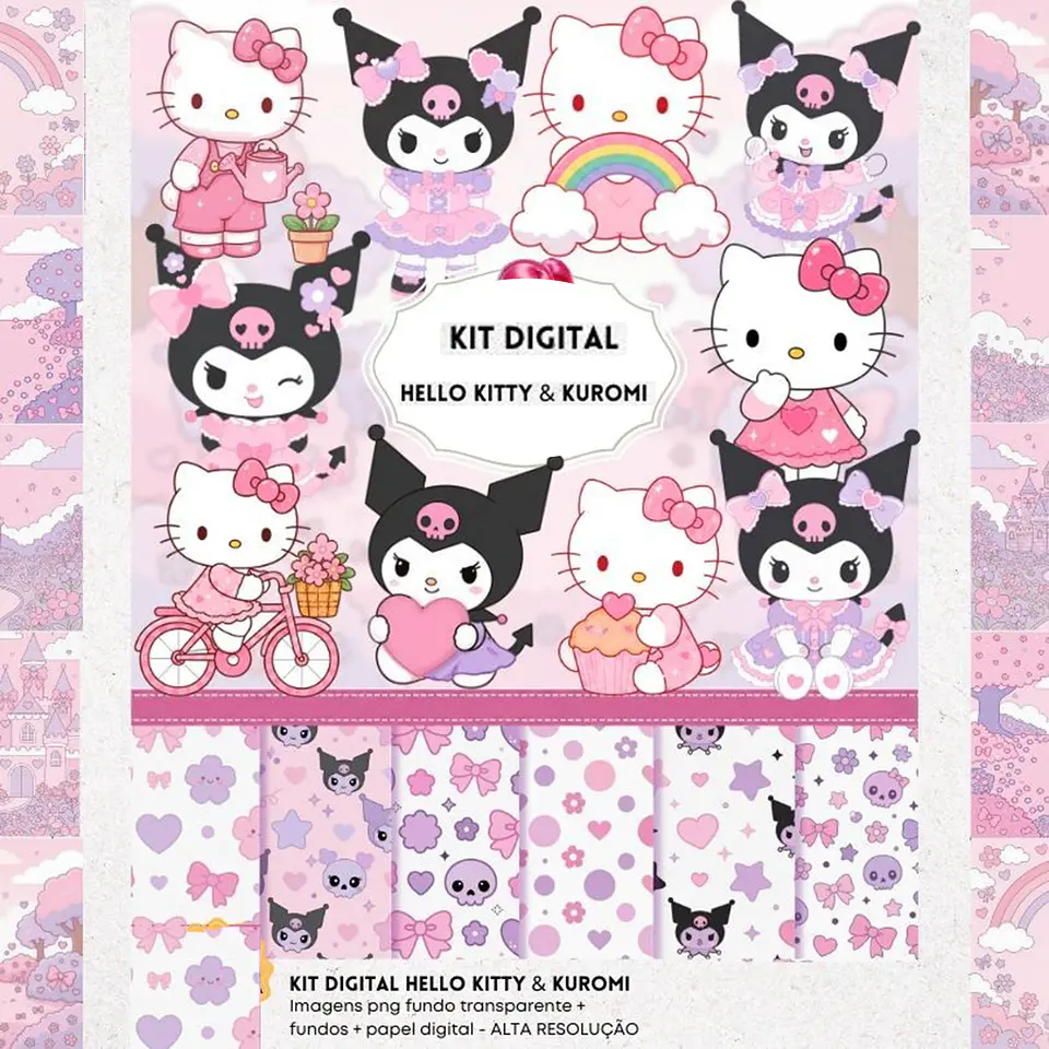 KIT DIGITAL  HELLO KITTY E KUROMI 01 1