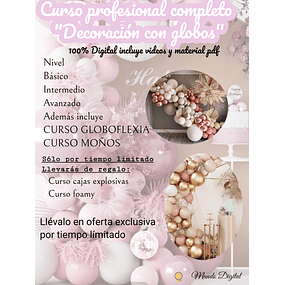 CURSO DECORACION CON GLOBOS