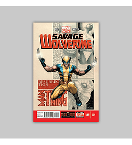 Savage Wolverine 4 2013