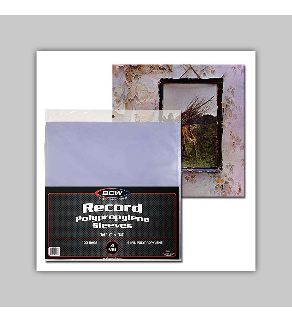 33 RPM Record Sleeves - 4 MIL (100)