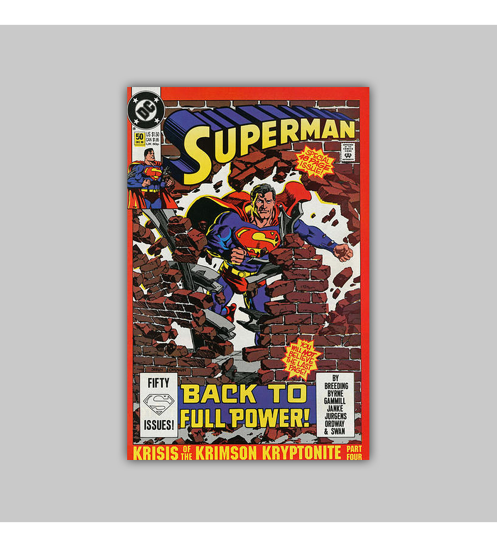 Superman (Vol. 2) 50 VF/NM (9.0) 1990