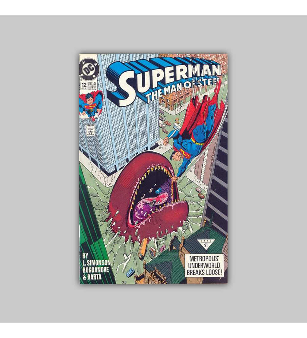 Superman: The Man of Steel 12 VF (8.0) 1992