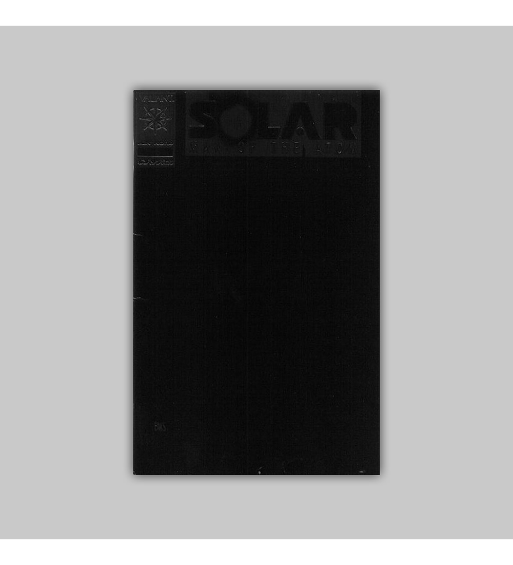 Solar, Man of the Atom 10 Black embossed 2nd printing 1992