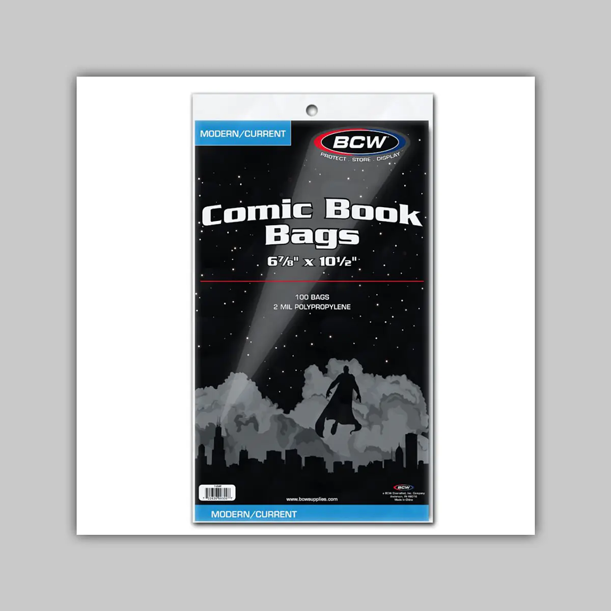 BCW Resealable Current Thick Comic Bags – Säurefrei, 17,8 X 26,7 Cm, Wiederverschließbar – Für Dicke Comichefte