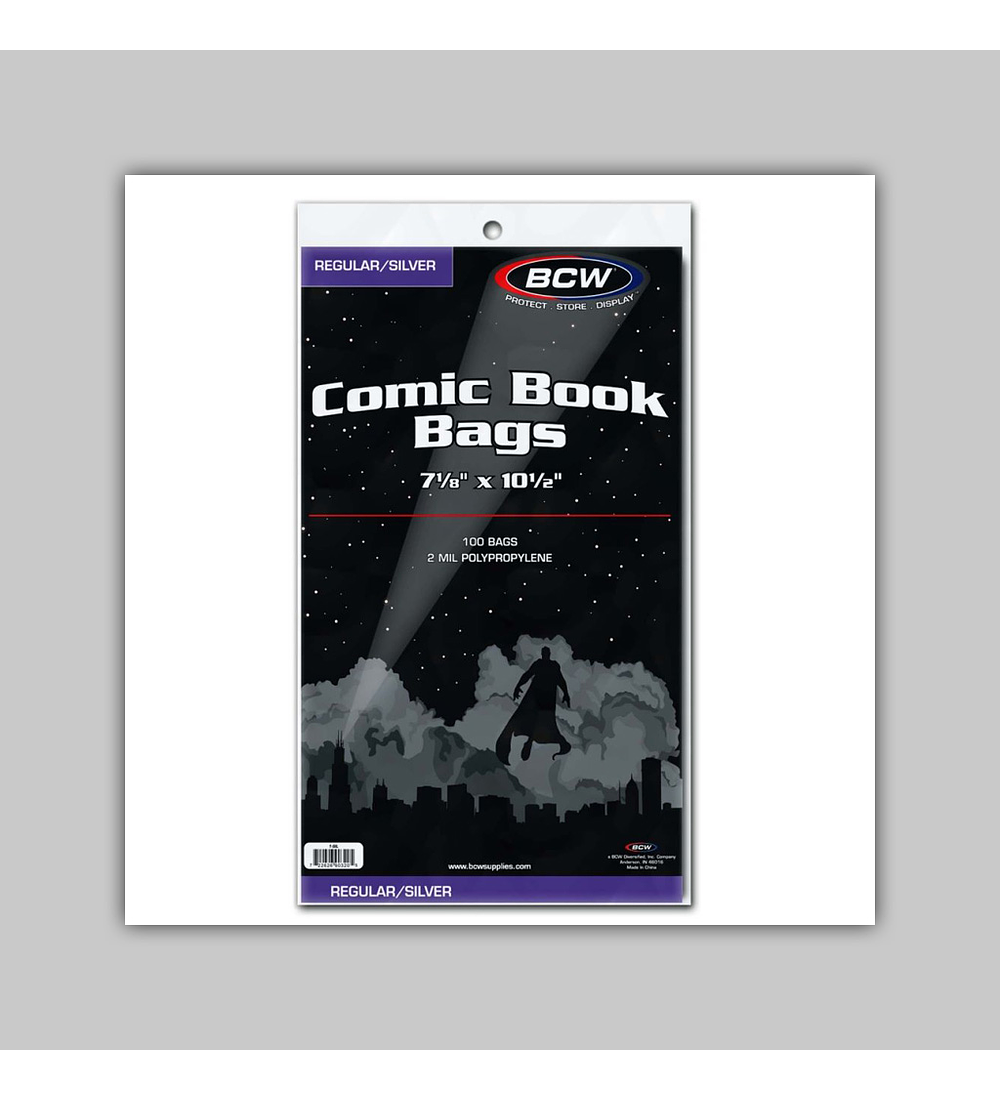 Silver Comic Book Bags (100)