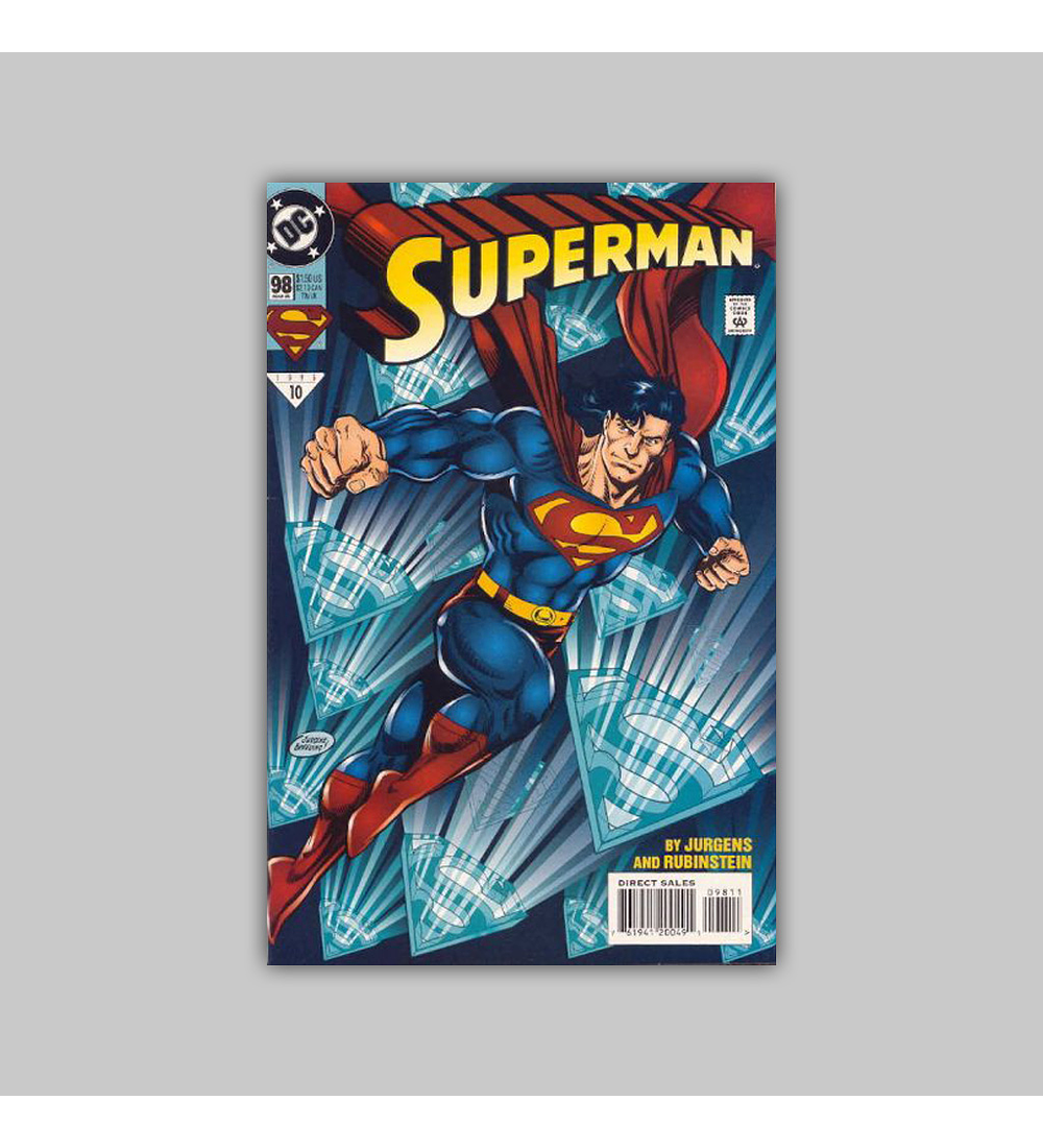 Superman (Vol. 2) 98 Newsstand 1995