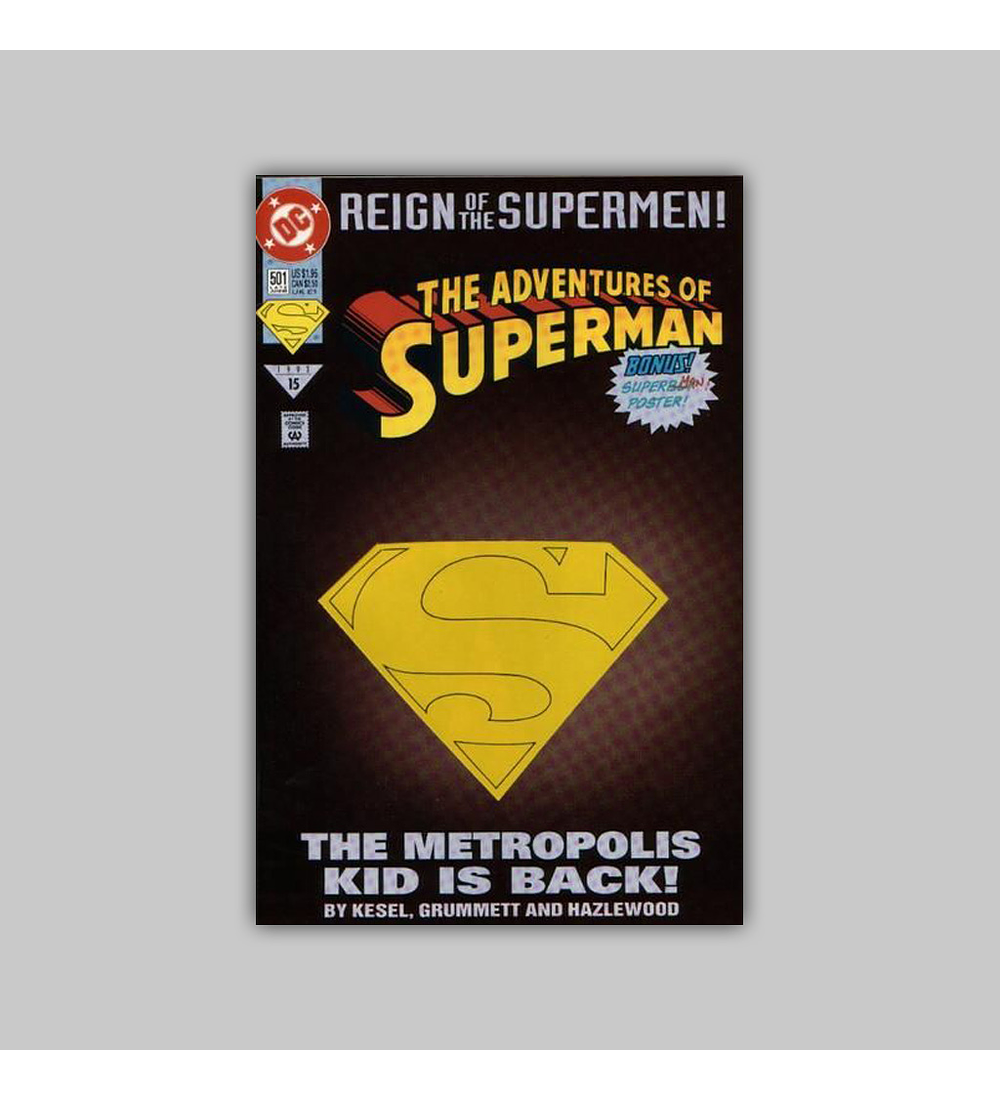 The Adventures of Superman 501 Die-Cut 1993