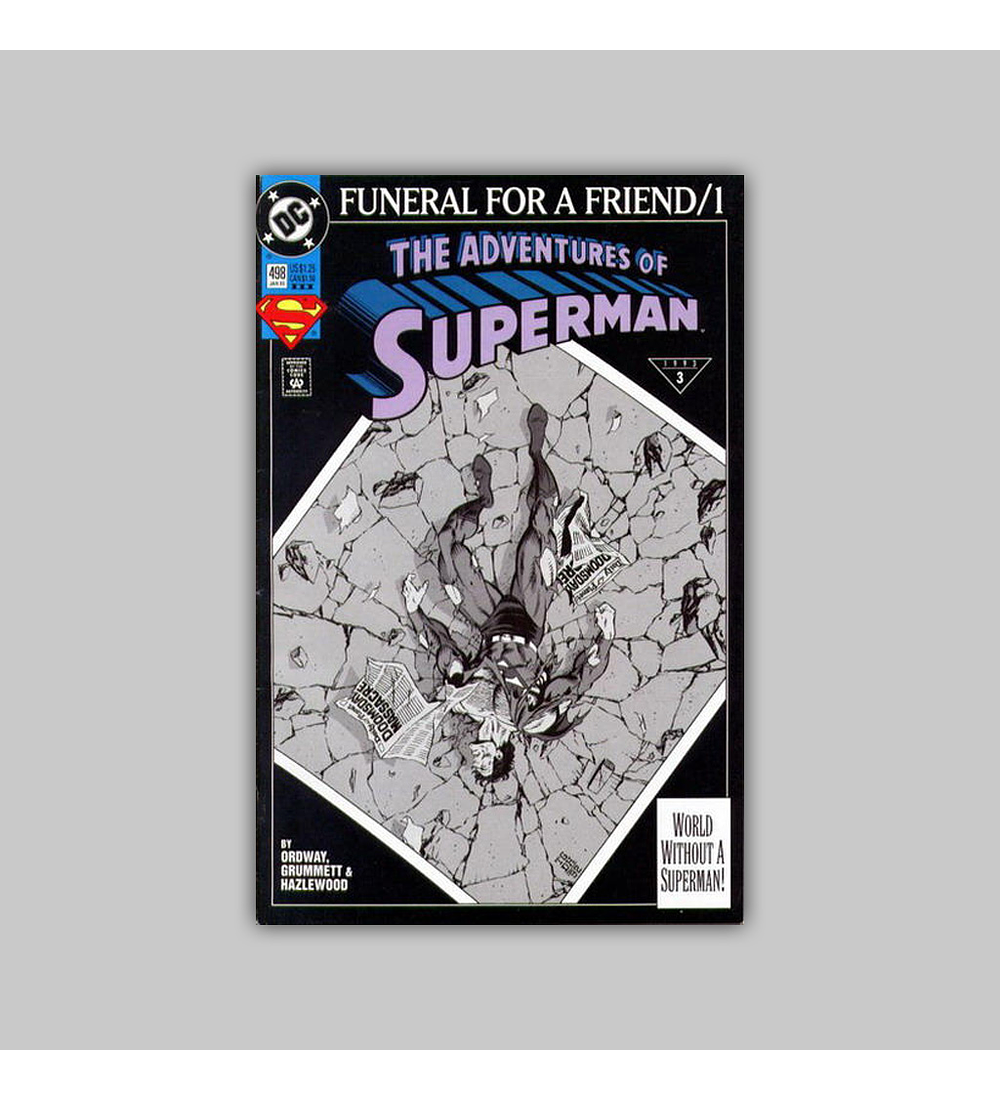 The Adventures of Superman 498 3rd printing 1993
