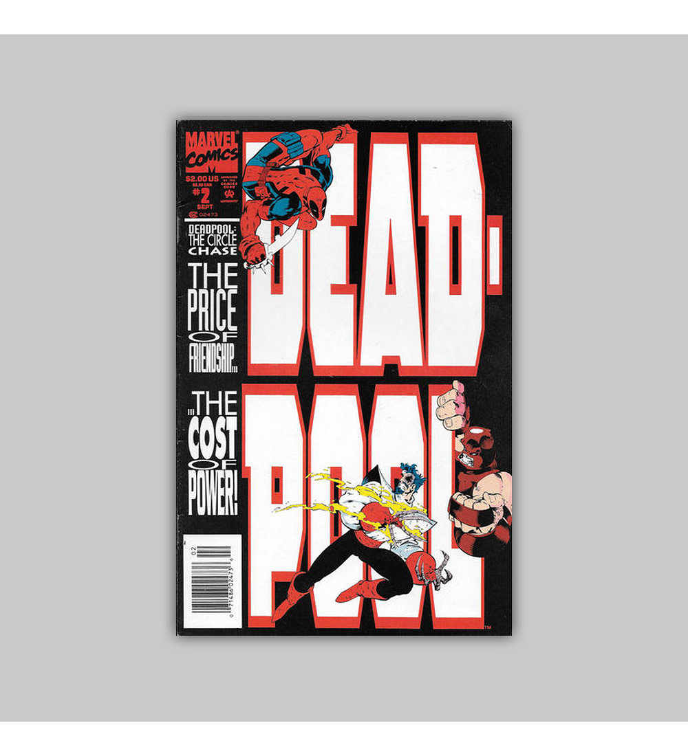 Deadpool: The Circle Chase 2 Newsstand VF+ 8.5 1993