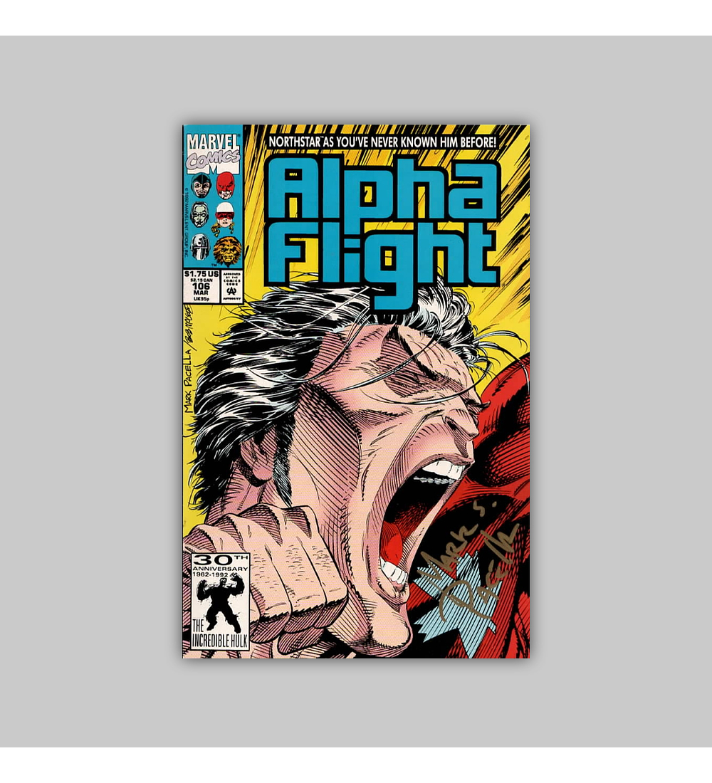 Alpha Flight 106 Signed 1992