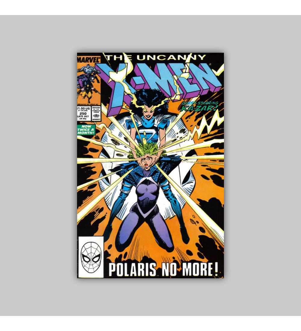 Uncanny X-Men 250 FN (6.0) 1989