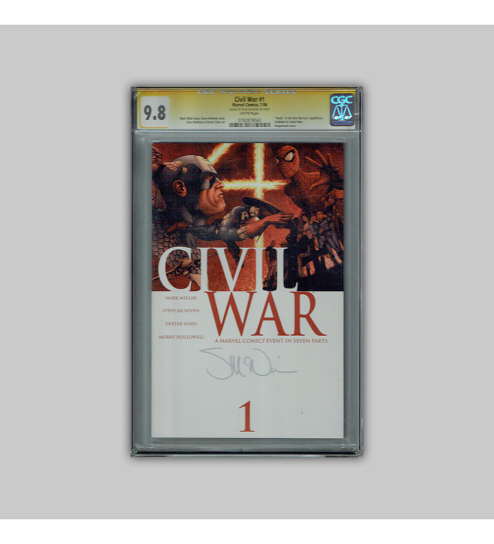 Civil War 1 CGC 9.8 Signature 2006