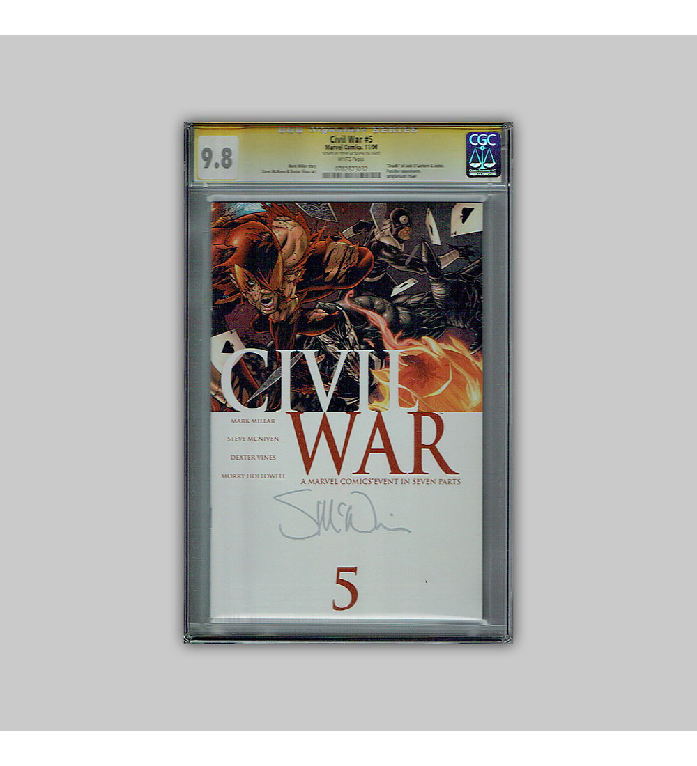 Civil War 5 CGC 9.8 Signature 2006