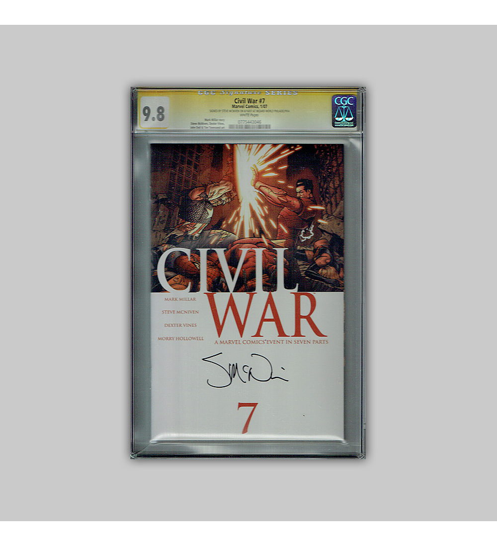 Civil War 7 CGC 9.8 Signature 2007