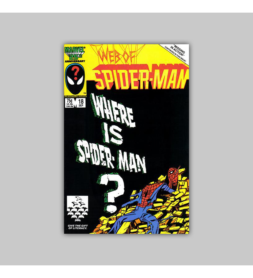 Web of Spider-Man 18 1986 FN (6.0)
