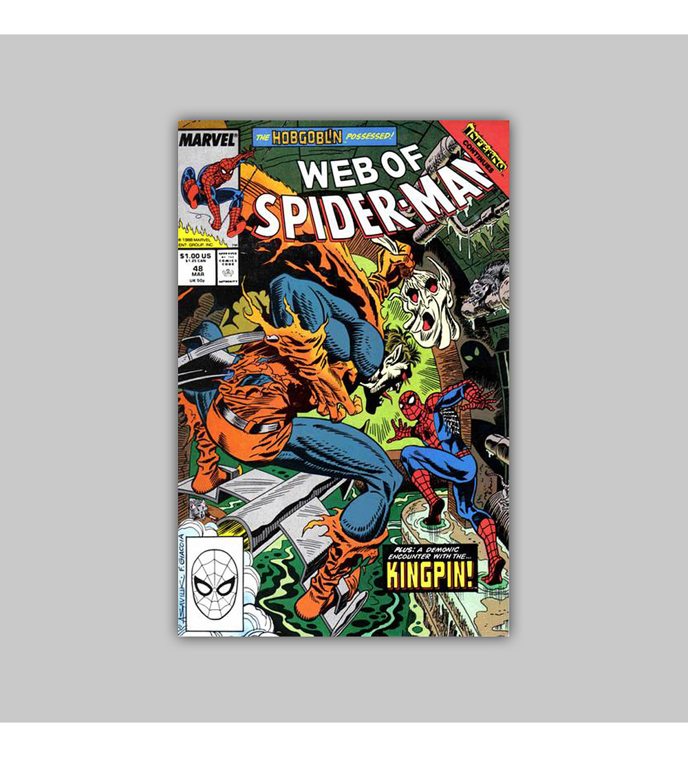 Web of Spider-Man 48 1989