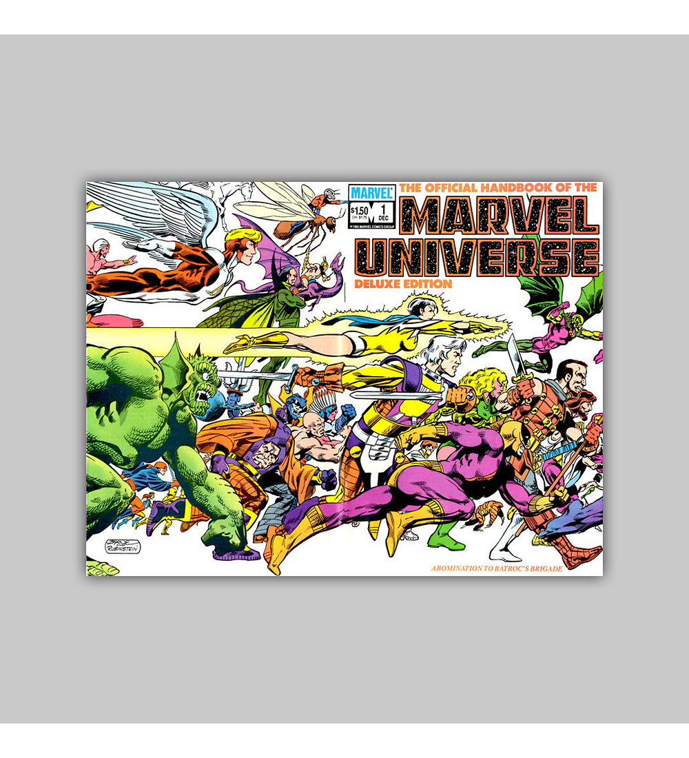 The Official Handbook of the Marvel Universe Deluxe Edition 1 1985