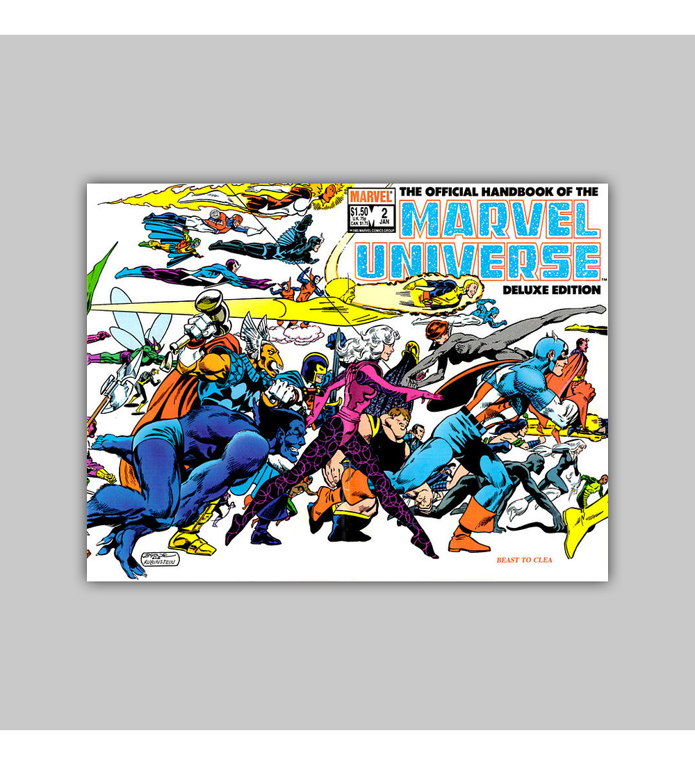 The Official Handbook of the Marvel Universe Deluxe Edition 2 1986