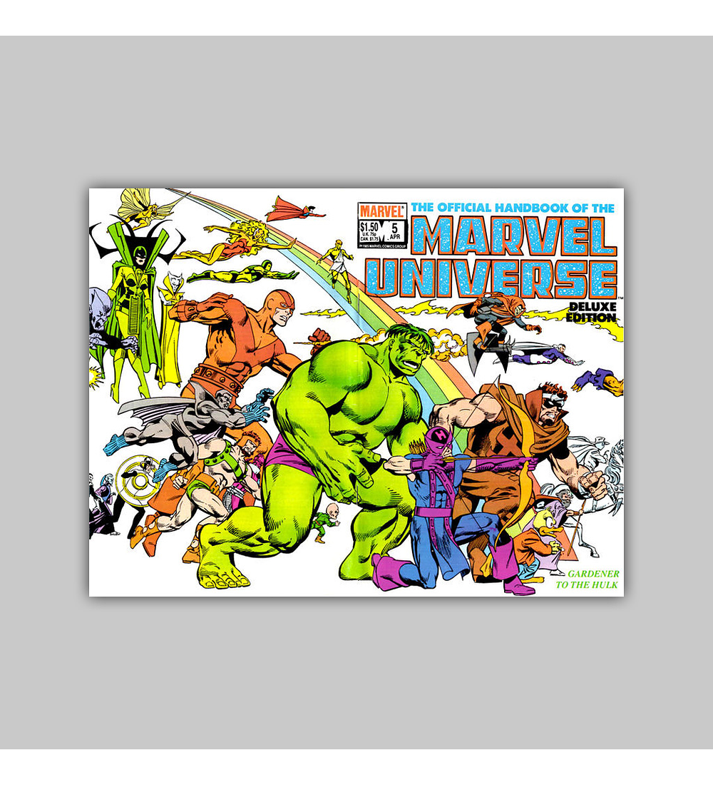The Official Handbook of the Marvel Universe Deluxe Edition 5 1986