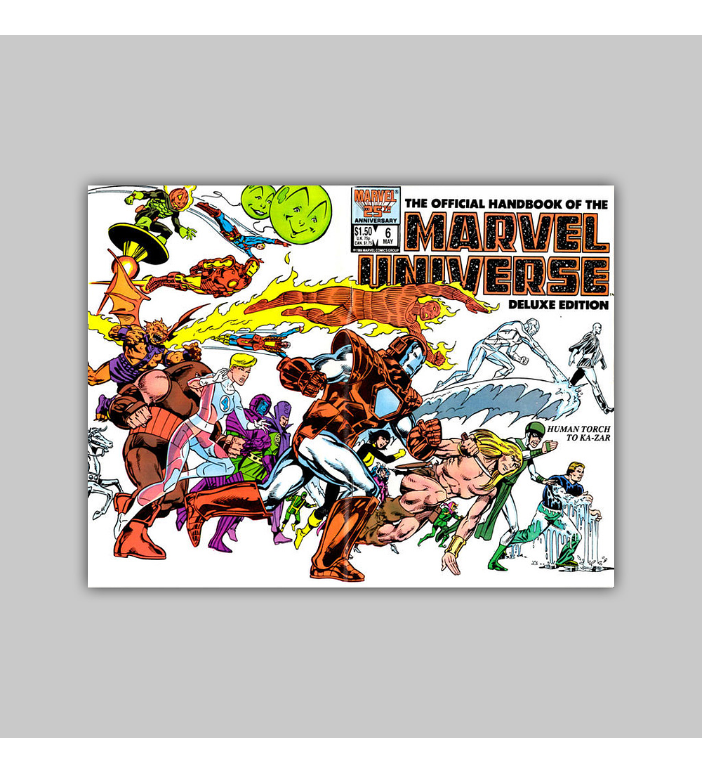 The Official Handbook of the Marvel Universe Deluxe Edition 6 1986