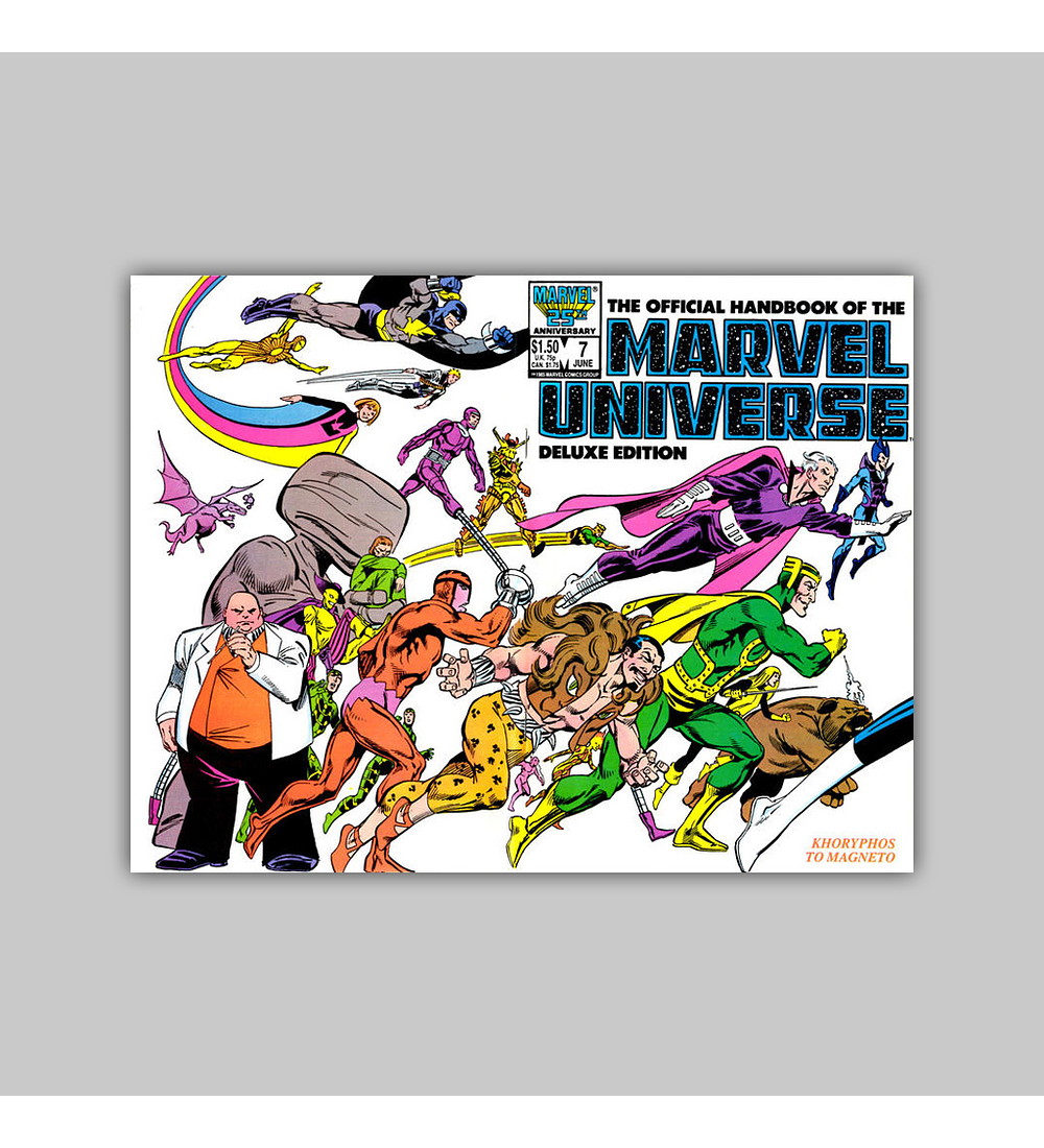 The Official Handbook of the Marvel Universe Deluxe Edition 7 1986