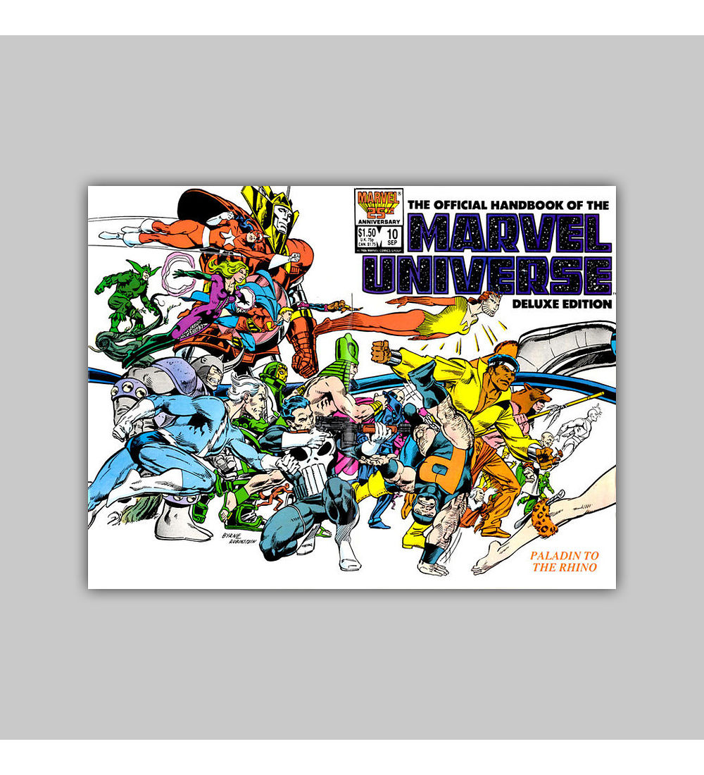 The Official Handbook of the Marvel Universe Deluxe Edition 10 1986