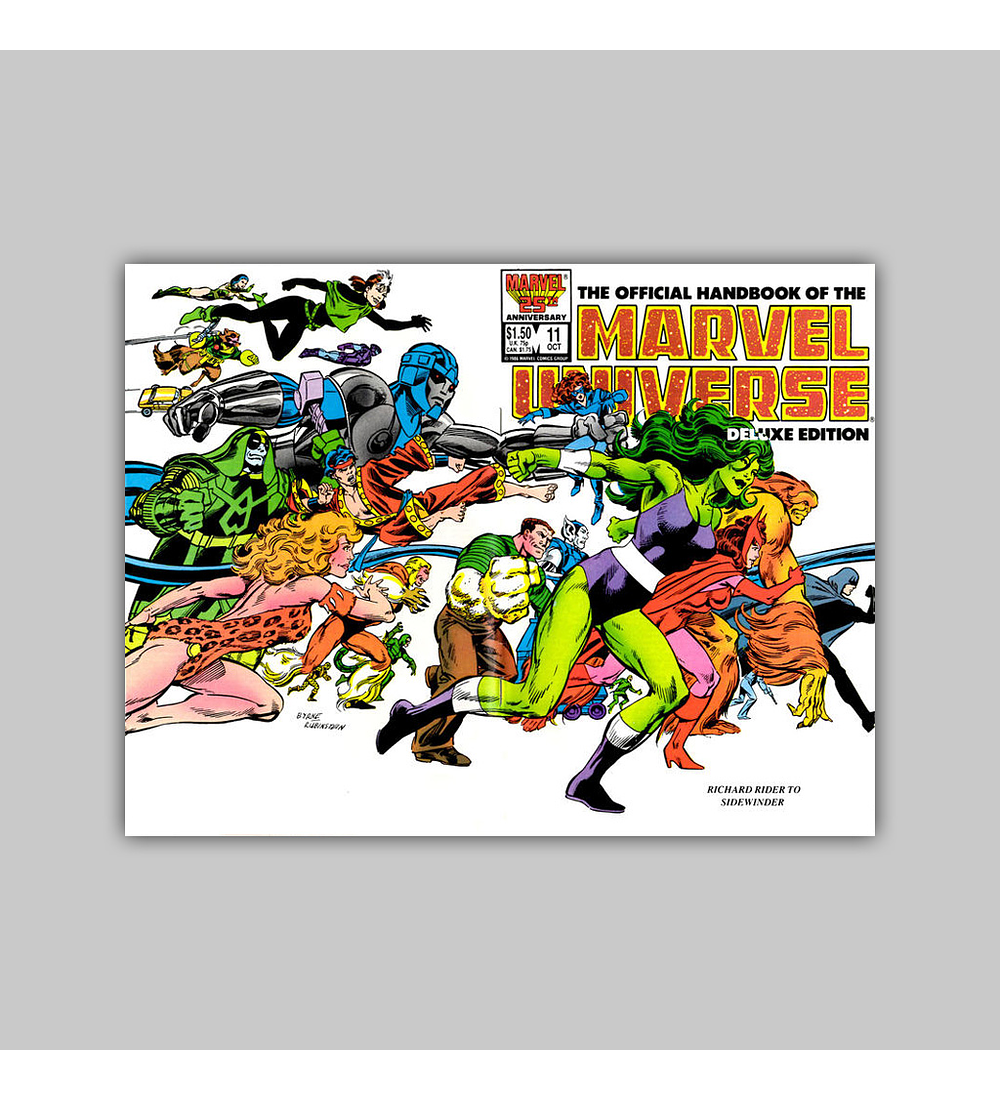 The Official Handbook of the Marvel Universe Deluxe Edition 11 1986