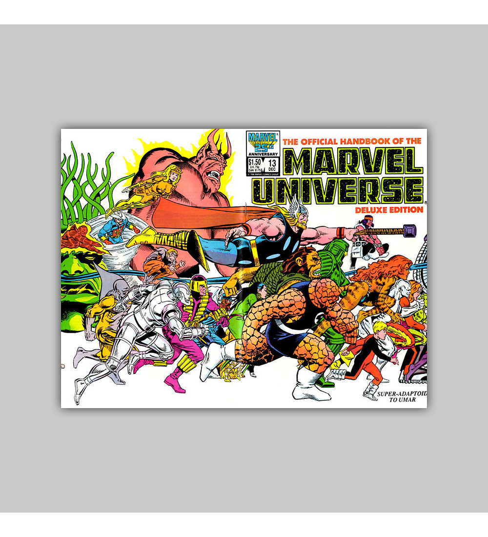 The Official Handbook of the Marvel Universe Deluxe Edition 13 1986