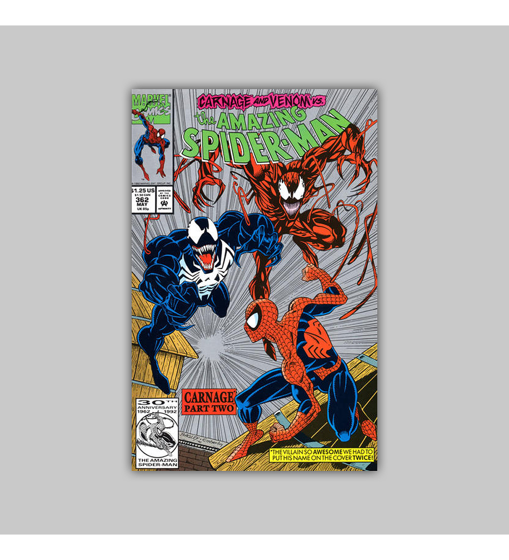Amazing Spider-Man 362 2nd Printing 1992